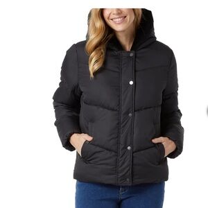 32 Degrees Women’s Quilted Jacket with Plush Lined Hood